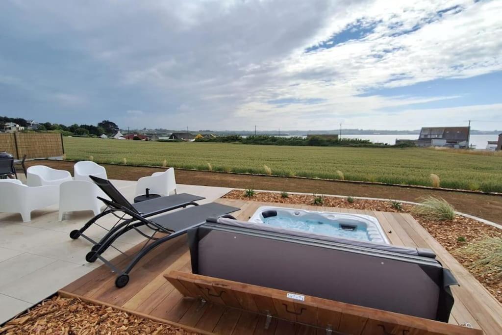 Villa Neuve Pour 6 Personnes Avec Spa Carantec Zewnętrze zdjęcie